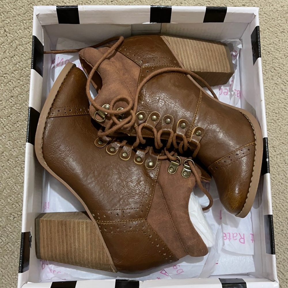 Not Rated Bearwood ankle boots, never worn